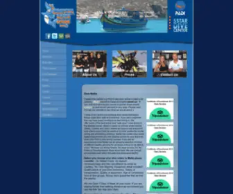 Crestadivecentre.com(Cresta Diving Centre Malta) Screenshot