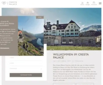 Crestapalace.ch(Willkommen im Cresta Palace Celerina) Screenshot