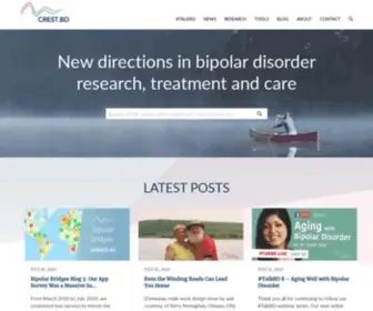 Crestbd.ca(New directions in bipolar disorder research) Screenshot