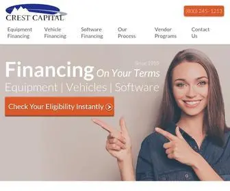 Crestcapital.com(Rated #1 Best Equipment Financing) Screenshot