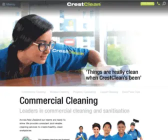 Crestclean.co.nz(NZ's best educated Commercial Cleaners) Screenshot