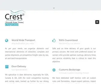 Crestcontainers.com(Crest Container Lines) Screenshot