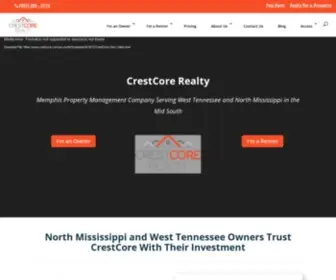 Crestcore.com(Property Management Memphis) Screenshot