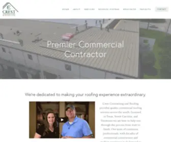 Crestcr.com(Crest Contracting & Roofing) Screenshot