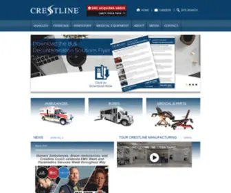 Crestlinecoach.com(Crestline Ambulance Division) Screenshot