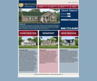 Crestlinecustombuilders.com(Crestline Homes) Screenshot