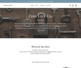 Crestlock.net(Crest Lock co) Screenshot