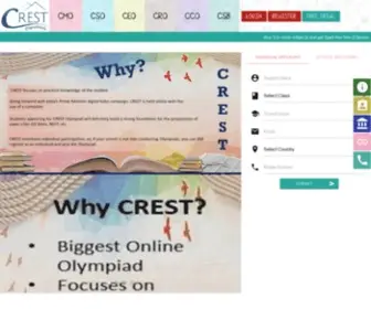 Crestolympiads.com(Olympiad Exams) Screenshot