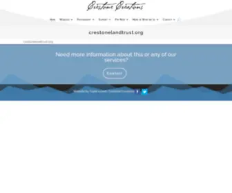 Crestonelandtrust.org(Crestone Creations Websites) Screenshot