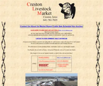 Crestonlivestock.com(Creston Livestock Auction) Screenshot
