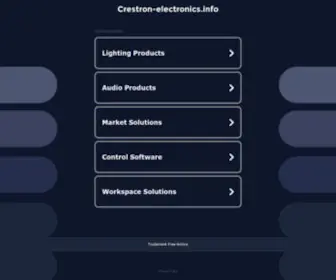 Crestron-Electronics.info(Crestron Electronics info) Screenshot