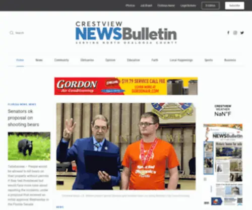 Crestviewbulletin.com(Crestview News Bulletin) Screenshot