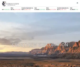 Crestviewexploration.com(Crestview Exploration Inc) Screenshot