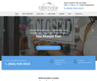 Crestviewpa.com(Public Adjuster New Jersey) Screenshot