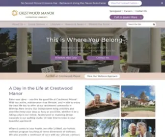 Crestwoodmanoronline.org(Life Plan Community in NJ) Screenshot
