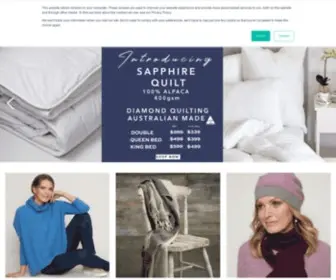 Creswickwool.com.au(Australian Made Wool Clothing) Screenshot