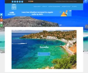 Creta.com.ro(Insula Creta) Screenshot