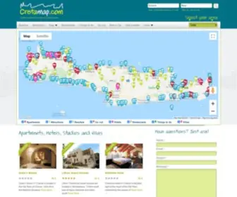 Cretamap.com(Crete map for your best holidays ever) Screenshot