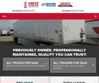 Cretecarriersales.com(Crete Carrier Corporation) Screenshot