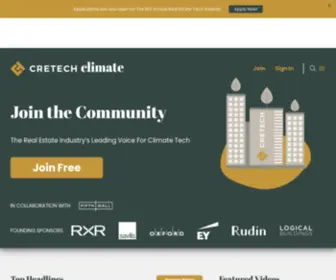 Cretechclimate.com(Leading the Future of Real Estate Technology) Screenshot