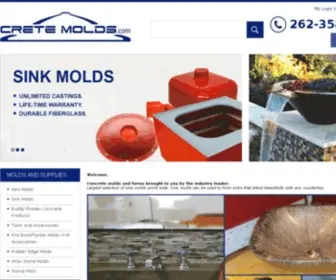 Cretemolds.com(Sink Molds for Concrete Countertops) Screenshot