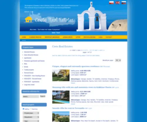 Creterealestates.com(Crete Real Estates) Screenshot