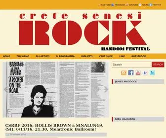 Cretesenesirockfestival.it(Crete Senesi Random Rock Festival) Screenshot