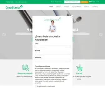 Creublanca.es(Medicina Privada y Sanidad Privada en Barcelona) Screenshot