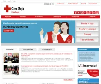 Creuroja.org(Creu Roja Catalunya) Screenshot