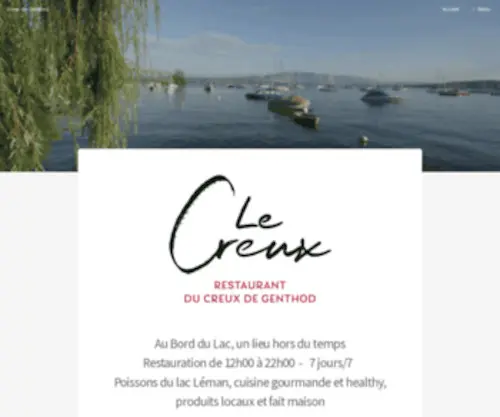 CreuxDegenthod.com(Le restaurant du Creux de Genthod est un havre de paix et de bien) Screenshot