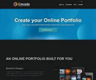 Crevado.com(Create an Online Portfolio Website with Crevado) Screenshot