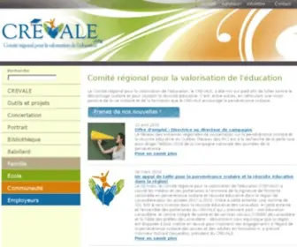 Crevale.org(Comité régional pour la valorisation de l'éducation) Screenshot