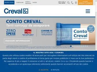 Creval.it(Sito commerciale di Creval) Screenshot