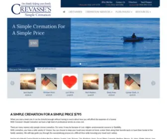 Crevassesimplecremation.com(Cremation Gainesville) Screenshot