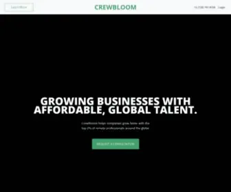 Crewbloom.com(Affordable Sales & Support Global Talent) Screenshot