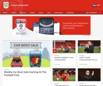 Crewealex.net(Crewe Alexandra) Screenshot