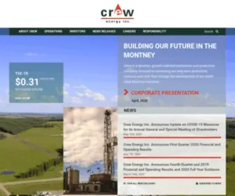Crewenergy.com(Crew Energy Inc) Screenshot