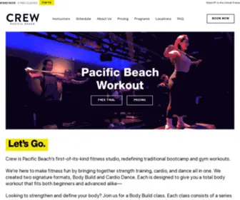 Crewfitness.com(Pacific Beach Group Bootcamp Fitness Classes) Screenshot