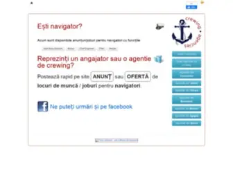 Crewingagencies.ro(Locuri de munca/joburi navigatori) Screenshot