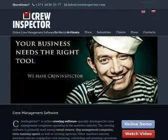 Crewinspector.com(Crew Management Software) Screenshot