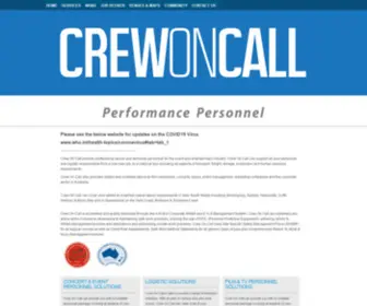 Crewoncall.com.au(Concert & Event Personnel Solutions) Screenshot