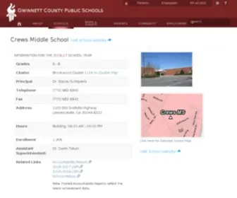 Crews.org(Crews Middle School) Screenshot