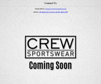 Crewsportswear.com(Merchbay) Screenshot