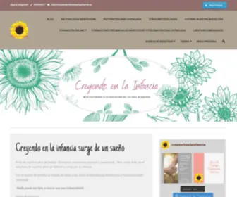 Creyendoenlainfancia.es(Creyendo en La Infancia) Screenshot