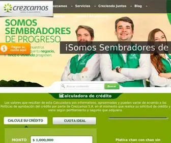 Crezcamos.com(Home Page) Screenshot