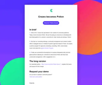 Crezeo.com(Editeur de réseau social professionnel ciblé et entreprise) Screenshot