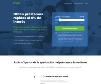 Crezu.es(Obtén Préstamos Rápidos de manera instantánea y rápida en) Screenshot