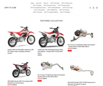 CRF110.com(Quality Parts for your Honda CRF110) Screenshot