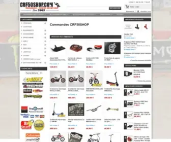 CRF50Shop.com(Equipement motocross et motocross accessoire) Screenshot