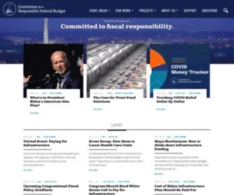 CRFB.org(The Committee for a Responsible Federal Budget) Screenshot